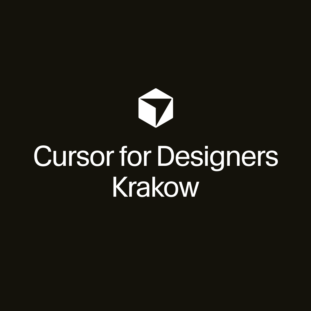 Cursor for Designers Krakow