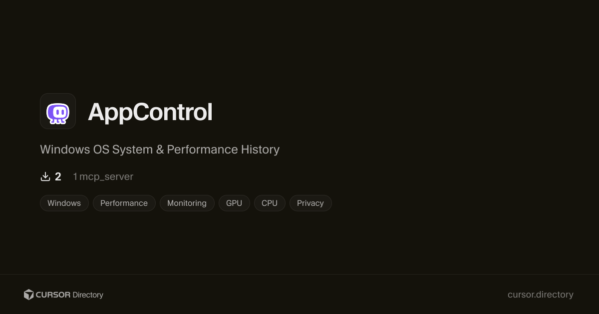 AppControl | Cursor Directory | Cursor Directory