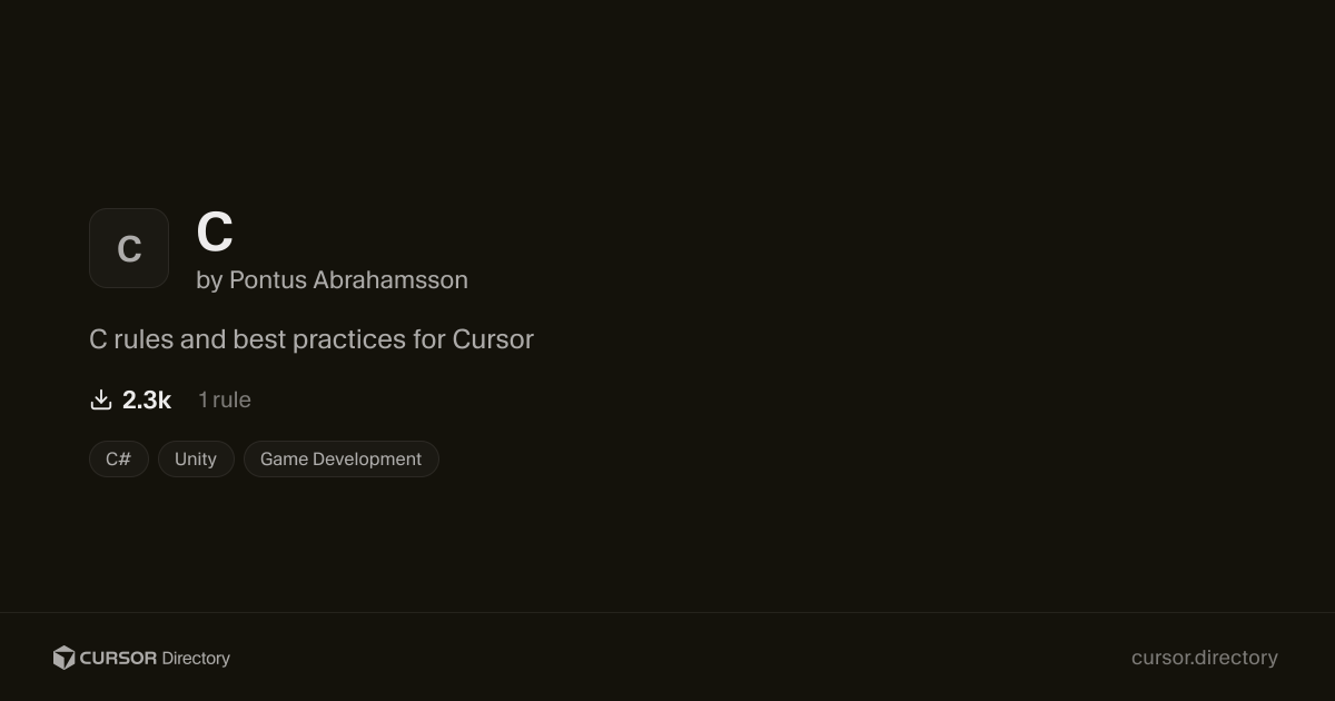 C | Cursor Directory | Cursor Directory