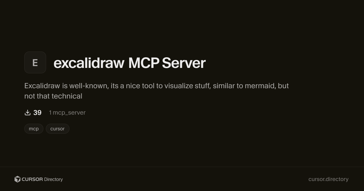 excalidraw MCP Server | Cursor Directory | Cursor Directory
