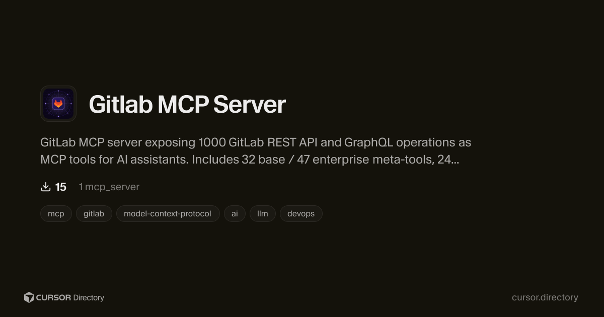 Gitlab MCP Server | Cursor Directory | Cursor Directory