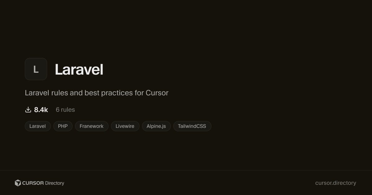 Laravel | Cursor Directory | Cursor Directory