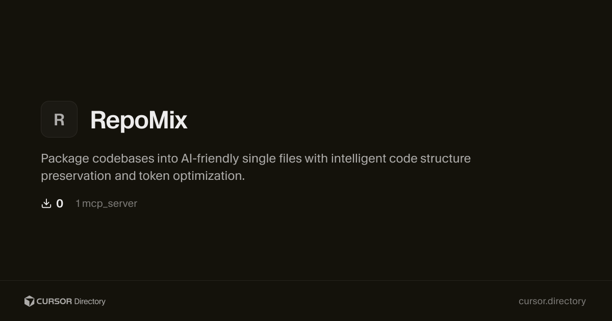 RepoMix | Cursor Directory | Cursor Directory