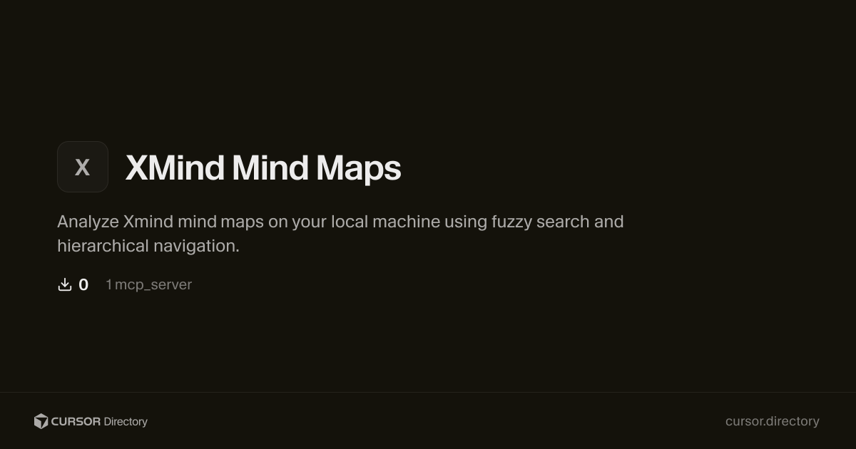 XMind Mind Maps | Cursor Directory | Cursor Directory