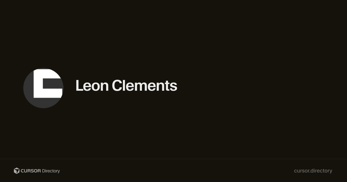 Leon Clements's Profile | Cursor Directory | Cursor Directory